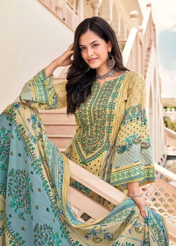 Pakistani Suit With Patch Work - Image 2