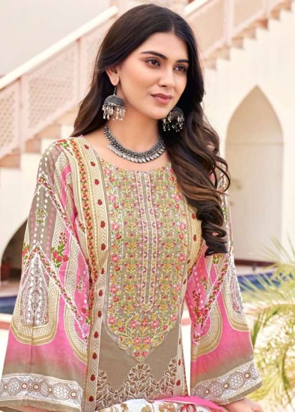 Pakistani Suit With Patch Work - Image 2