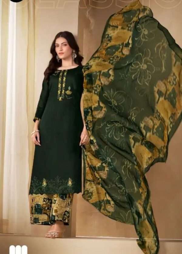 Gulkayra Premium Pakistani Suit Unstitched - Image 2