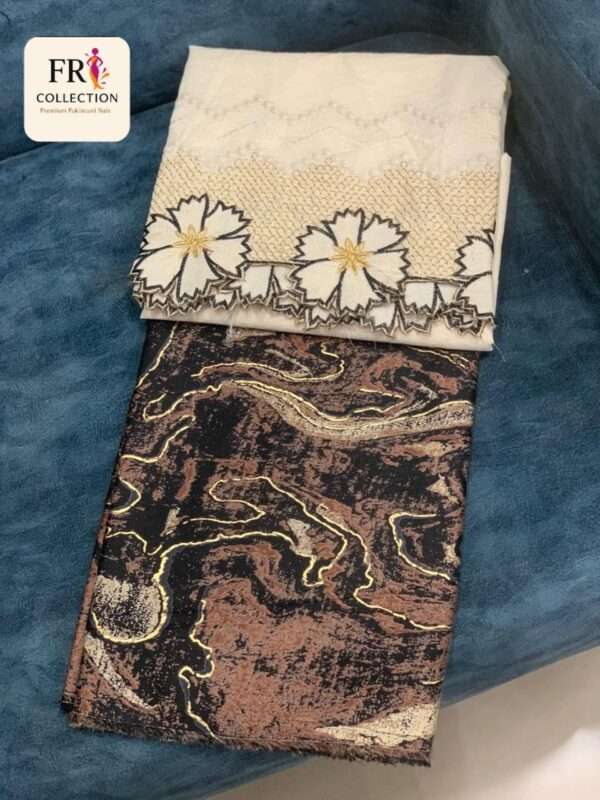 *Imported cotton suit with amazing cutwork bottom*