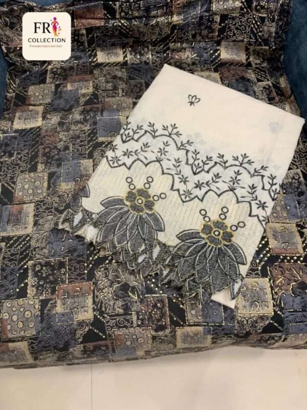 *Imported cotton suit with amazing cutwork bottom* - Image 4