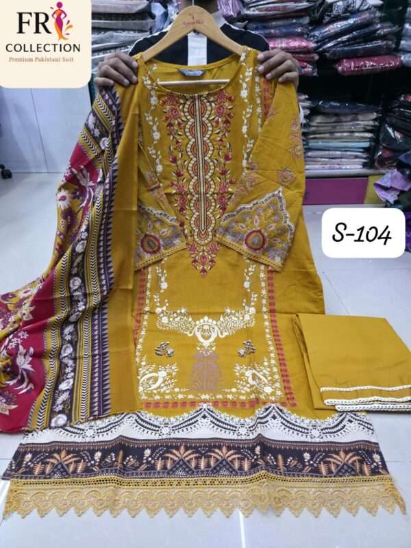 *SAPPHIRE LAUNCHING NEW SERIES OF READYMADE LAWN SUITS* Size : XXL - Image 5