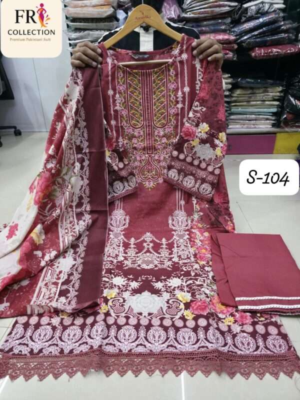 *SAPPHIRE LAUNCHING NEW SERIES OF READYMADE LAWN SUITS* Size : XXL - Image 6