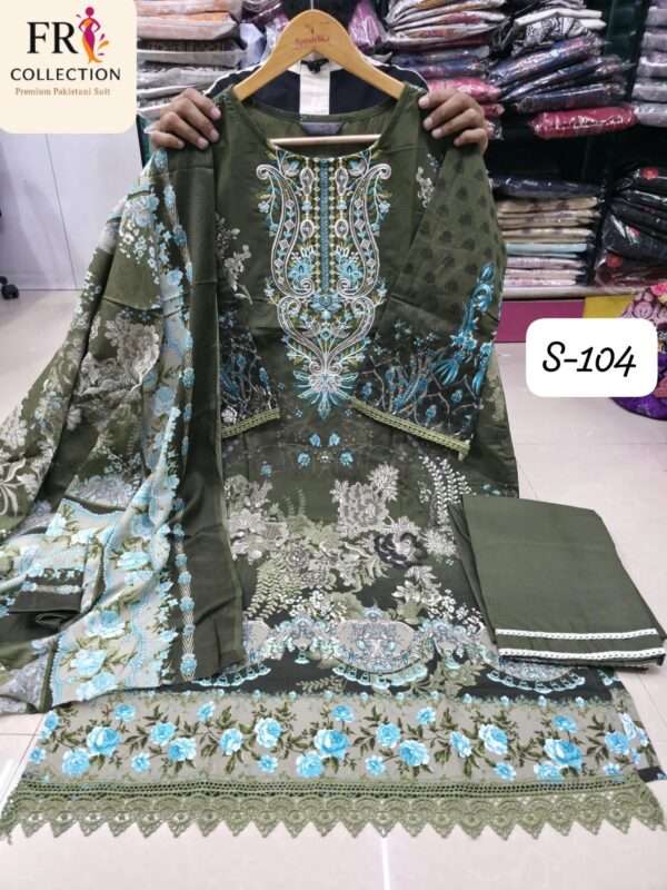 *SAPPHIRE LAUNCHING NEW SERIES OF READYMADE LAWN SUITS* Size : XXL - Image 3